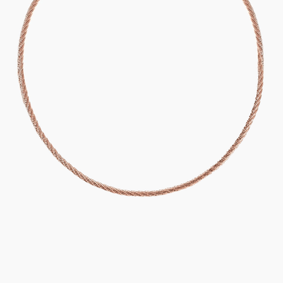 Bella Sparkling Rose Gold Necklace