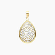 Crystal Collection Pendants Pendant Pave Swarovski Crystal Teardrop Pendant