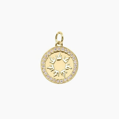 Crystal Collection Pendants Pendant Radiant Sun Medallion (Gold)